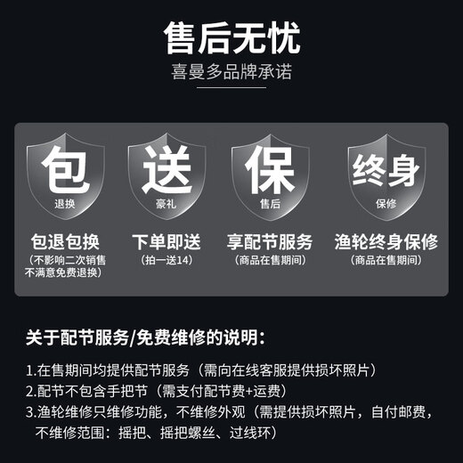 simago喜曼多路亚竿枪柄水滴轮套装M调泛用超轻硬打黑海钓抛竿1.8米左手