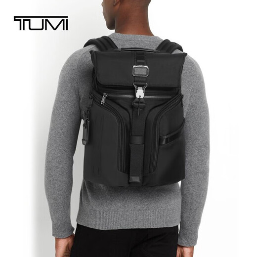 TUMI ALPHA BRAVO men's backpack daily commuting business travel high-end backpack black