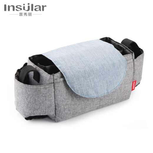 Solterista multifuncional Insular bolsa colgante de almacenamiento Botella botella de agua taza de agua para bebés bolsa colgante de mezclilla azul