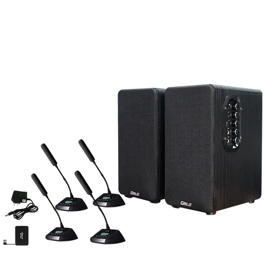 Gmtd remote video conferencing microphone wireless microphone conference room audio equipment set on-site sound reinforcement computer notebook usb professional long-distance radio gooseneck condenser microphone CL03+S504 long microphone pole