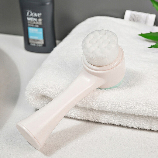 Naojing Facial Cleansing Brush Soft-bristled Silicone Facial Cleansing Instrument Manual Massage Double-Sided Deep Cleansing Pore Cleansing Brush Blackhead Remover Magic Pink Octopus Facial Washing Brush Single No Gift