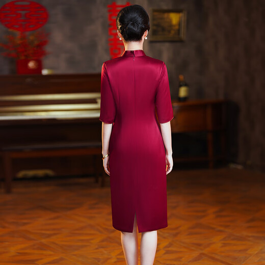 Мишидекси бабушка Чеонгсам высокого класса Cheongsam осень и зимний стиль.