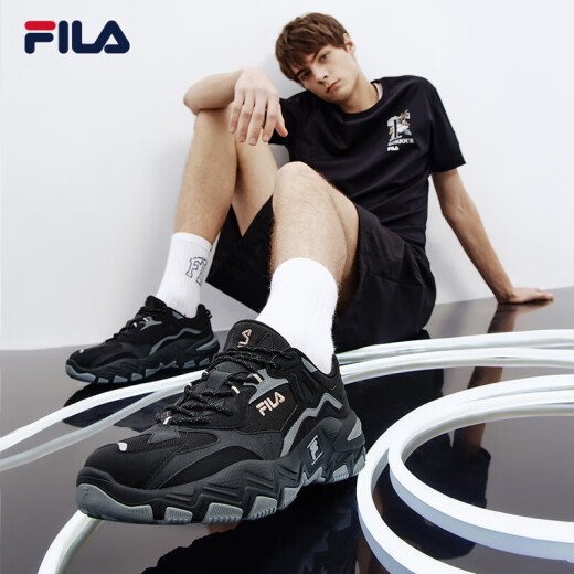 FILA 斐乐官方跑步鞋男鞋2025春夏休闲鞋运动鞋撞色轻便掠夺者