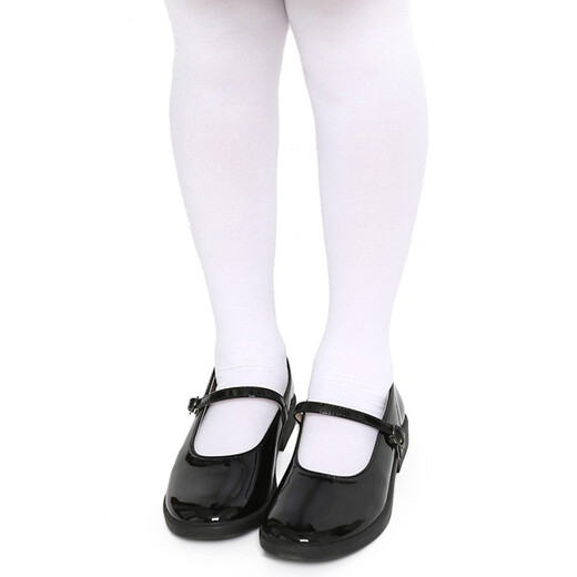 Atsugi 3 pairs of children's socks dance socks girls white stockings 50D thin bottoming pantyhose 451 white 3 pairs M recommended height 125-145cm