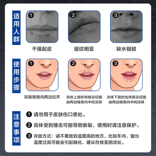 Mentholatum Men's [Same Style as Zhang Yixing] Lip Balm - Cool Type 3.5g Moisturizing and Moisturizing Anti-Drying and Peeling Men