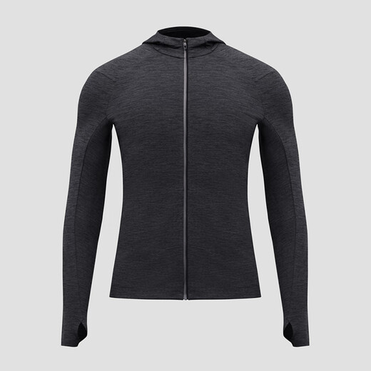 lululemon丨Surge Warm men's zipper hoodie LM3DH1S seagull gray steam gray mixed color L