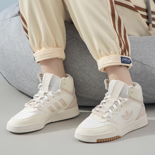 阿迪达斯 （adidas）三叶草男鞋女鞋2025年秋季帮板鞋运动鞋潮流耐磨情侣休闲鞋 IF2677/淡粉 38
