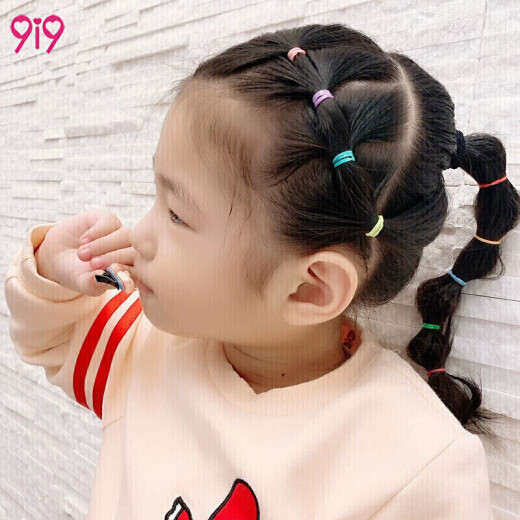 Jiuaijiu disposable rubber band thickened and thickened children's hair band headband baby hair accessories girls hair band does not pull hair spring color