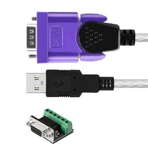 力特（Z-TEK）USB转RS485/422串口线 电脑串口调试工具485转usb通讯线232转换器 5米【FTDI芯片】ZE724