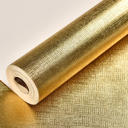XMSJ custom gold foil wallpaper sticker decorative paint golden gold yellow silver brushed ceiling ceiling wallpaper wall gold foil cloud F17152 high-bright thickened version 0.5
