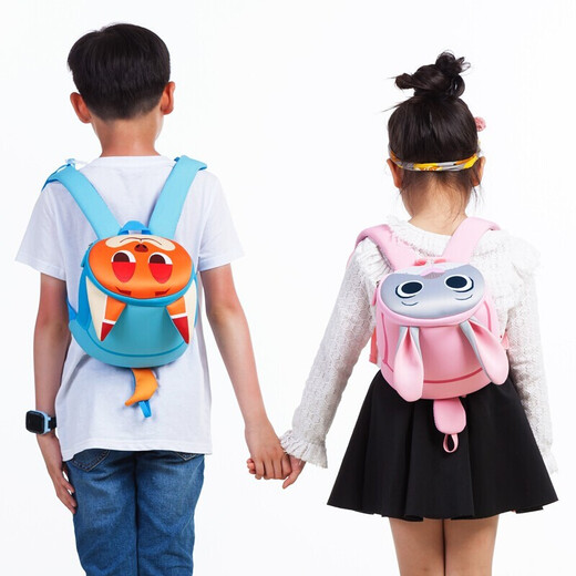 Angelamiao 幼儿园书包2-6岁女孩儿童双肩包宝宝防走失背包兔子小书包 【兔子朱迪礼盒款】幼儿园适用