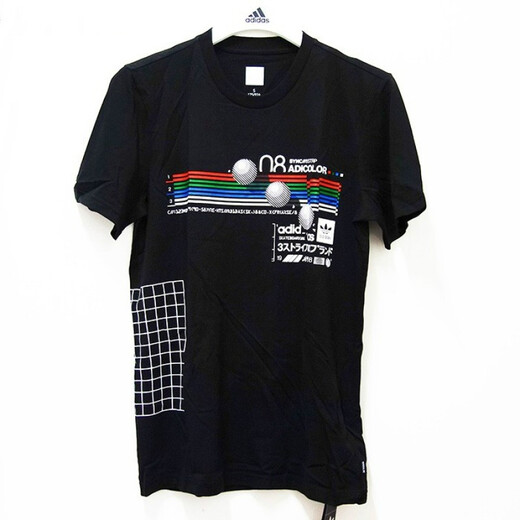 阿迪达斯 （adidas）三叶草男装 新款运动休闲圆领短袖T恤GE0835海外直邮 FM3897 XS