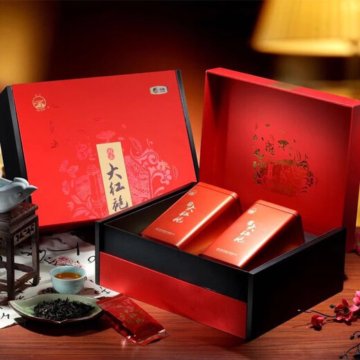 中茶厦门海堤茶叶AT679精品大红袍礼盒特级岩茶茶礼（内置28泡） 200g*1盒 4盒（整件）