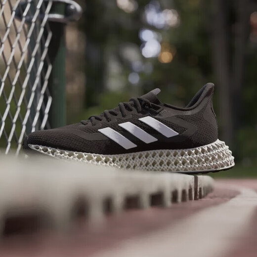 Adidas Running Shoes Herrenschuhe 2025 Herbst Neuer 4D-Druckschock-absorbierender Kleidung-resistenter atmungsaktiver Casual-Sneaker GX9249 GX9249 Schwarz-Weiß-Farbpasst 43 43