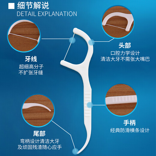 
Yichijie single-stack floss household portable floss fine and smooth tooth picking independent disposable bag floss rod 150