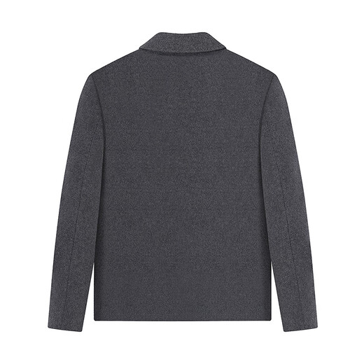 Qipai high-end series down jacket men's spring and summer new style detachable liner one-piece, two-wear lapel jacket 0310 dark gray L (175)