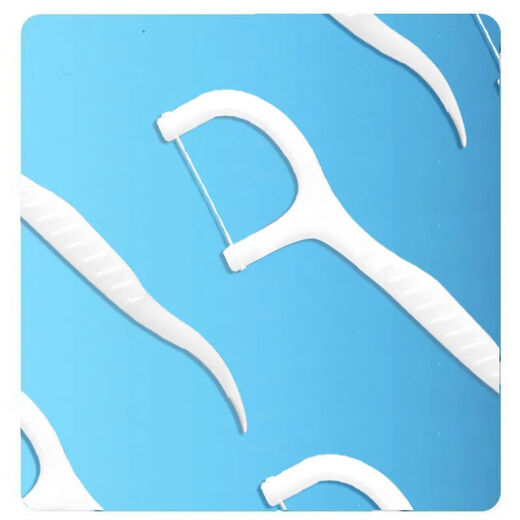 Polymer dental floss pick family disposable dental floss portable box [style packaging shipped randomly] 50 pieces * 10 boxes (total 500 pieces)