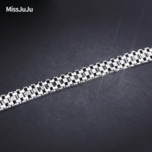 Miss JuJu domineering platinum bracelet men's pt950 platinum bracelet men's retro cross carving wide watch strap thick (customized) 52-54g length 17-23cm width 15mm
