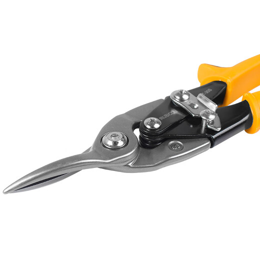 Robin Hood (RUBICON) aviation scissors iron scissors stainless steel plate aluminum plate scissors RAT-30S aviation scissors yellow-straight cut
