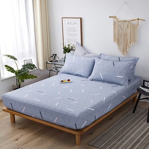 Avon Ting cotton fitted sheet single piece cotton bedspread bed cover mattress protector Simmons dust cover all-inclusive bed sheet looking up at the stars 120cmx200cm
