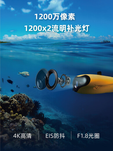 Lingle Minis Professional Underwater Drone Fish Detector Control Control 4K Haute définition Équipement de prise de vue intelligent Salvage et Rescue sous-marin Camera Robot peut être monté Modèle personnalisé 100 mètres Lecteur Smart 5 peut être monté sur la caméra anti-chaquage 4K peut être branchée dans une carte SD
