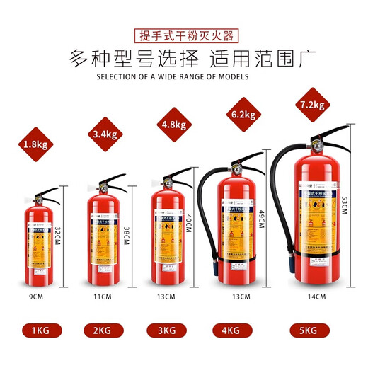 联塑灭火器4kg手提式车家商用物业仓库12358公斤消防箱子套装 联塑8Kg套装两个灭火器+