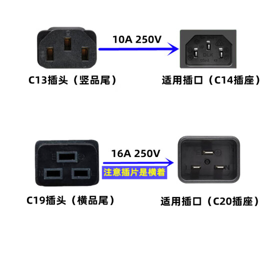 
Huawei CE16804 power cord HVDC3 straight female-PDU-C20/C14 straight male-PI curved male/direct male 2.5 meters C14-HVDC3 1.5 square 3m