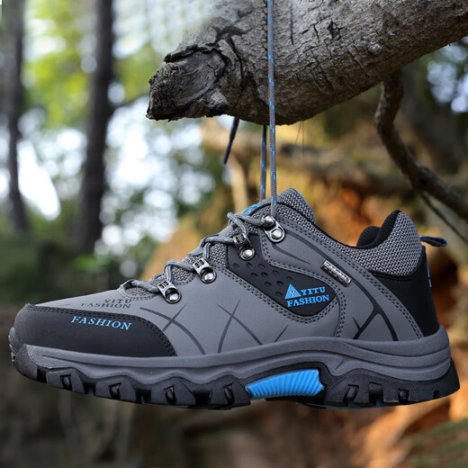 
Changxiang Huili men's shoes for spring outdoor travel sports leisure waterproof and anti-slip construction site work wear-resistant labor protection work shoes for men gray 40