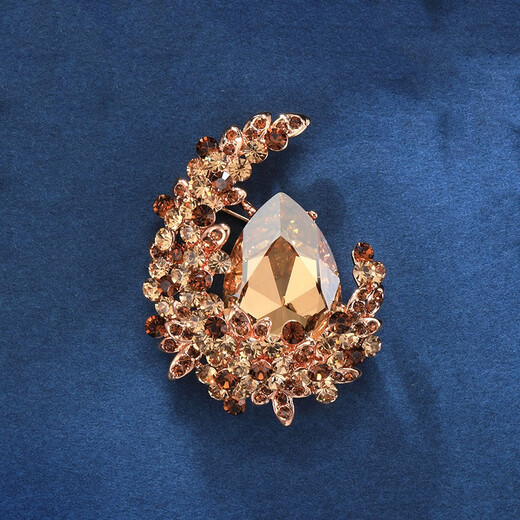 Camaron high-end brooch for women, luxurious temperament, elegant style, brooch, suit jacket, coat chest, birthday gift for wife, Scottish red