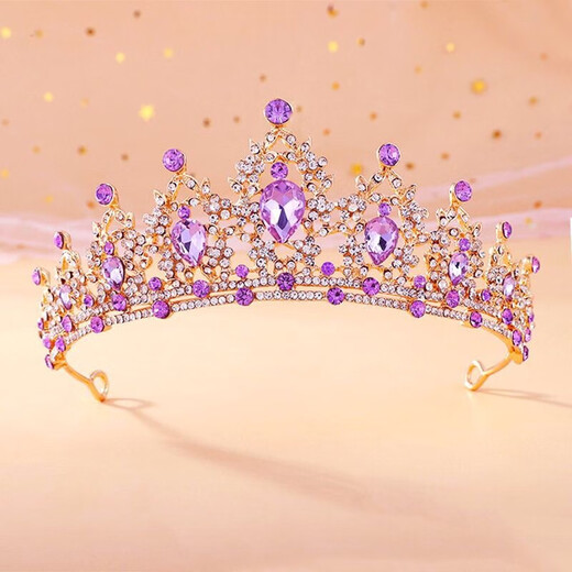 End of the World Crown Tiara for Children Princess Pink Girls Crystal Hair Accessories Baby Birthday Hair Crown Girls Performance Hairband Hair Gold Pink Diamond Crown 1 pc
