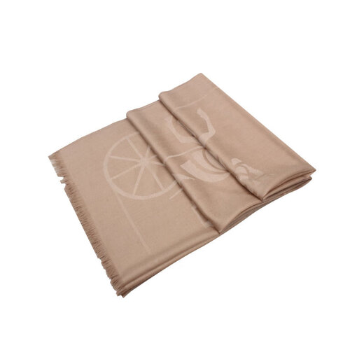 CoaCH (COACH) CoaCH Women's JUMBO Carriage Pattern Solid Color Tassel Scarf Valentine's Day Gift Taupe CQ719TAU