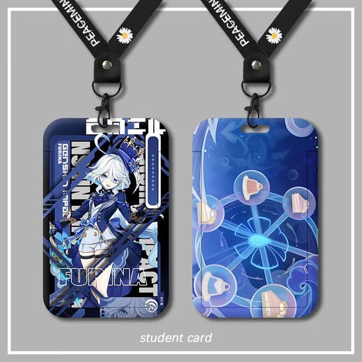 
HEZHI Genshin Impact Water God Funinga Card Set Student Campus Cards and Medium Cards School Cards and Certificate Sets with Lanyards Funinga z15278 [Single Card Sets]