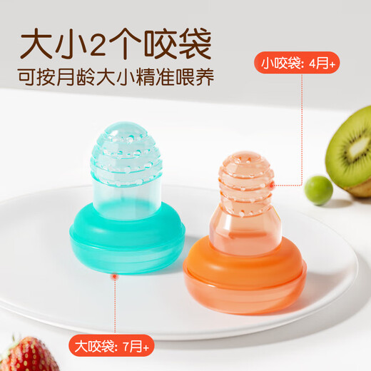 Audemars Piguet Fruit and Vegetable Bites Baby Fruit Fruit Soothing Teether for babies over 6 months old Rabbit Nano Silver One-size-fits-all bite bags 2 packs