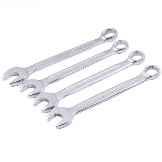 
He Jiangong Weida Chrome-plated dual-purpose wrench open-end plum blossom wrench set auto repair machine repair dull head wrench hardware tool set chrome-plated dual-purpose wrench 6mm (W14106)