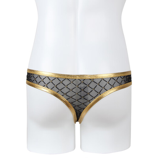 
Kangmengdi sexy underwear men's bed temptation large size gay special thong hot open crotch sexy MP257 yellow 2XL (recommended 161-180Jin [Jin equals 0.5 kg])
