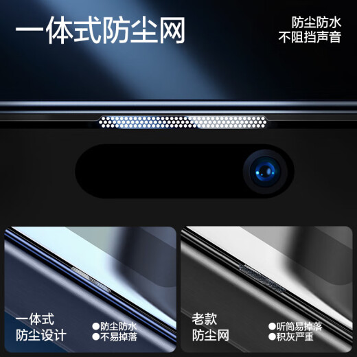 闪魔适用于iphone15系列钢化膜 苹果手机保护膜高清防爆强抗指纹灵敏全覆盖无尘仓秒贴一体防尘膜 15Pro【高清防尘膜*2片装|听筒防尘】