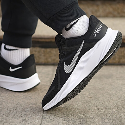 Nike (Nike) Offizieller Website-Geschäft Herrenschuhe 24 Sommer neue Sportschuhe Flex Rn Mesh Atmungsfreie leichte schockabsorbierende Laufschuhe DA1105-006/Quest4/Schwarz und Weiß 40
