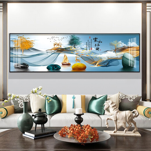 Mo Malerei Lulin Moderne einfache Schlafzimmer Dekoration Gemälde warm romantische Nachts Malerei Hotel Hotel B & B Zimmer Hängende Malmale Hintergrund Wandmalerei 03 Shilai Run 12146 200*60 schwarzer Rahmen (Diamant Inlay -Malerei) individuelle Größe