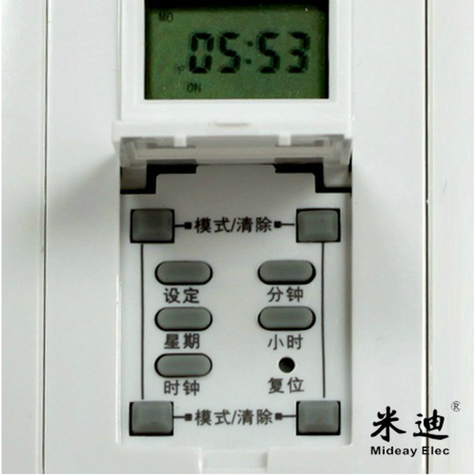 施韵令86型时控开关 全自动墙壁智能时间控制器微电脑广告灯定时器 米迪 米迪724(零火线)(2200W)