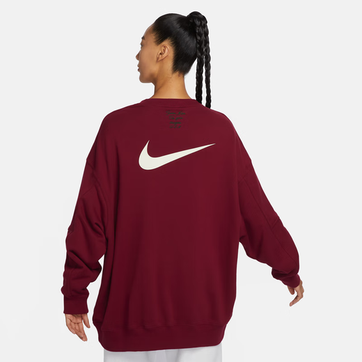 Nike (Nike) Sweatshirt Frühlings- und Herbst-New Sportswear Stricker Top Student Round Hals Pullover Fv8444-677 Dunkelrote Innenfutter m