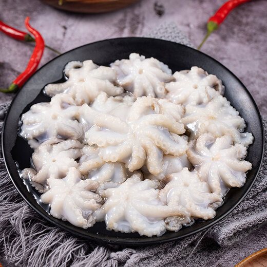 Meijiajia three-cut octopus, net weight 1 Jin Jin is equal to 0.5 kg (12-25 pieces) hot pot octopus, teeth and dirt removed small octopus