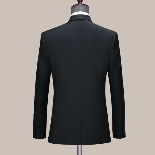 Hengyuanxiang High-end Wool Suit Men's Suit Jacket Autumn and Winter Business Suit Suit Men's Wedding Dress Formal Workwear Navy Two Buttons Bilateral Slits