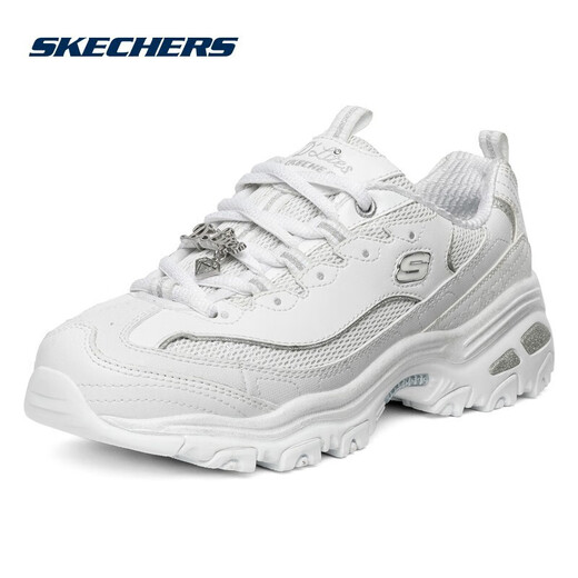 SKECHERS斯凯奇 胜道运动 女鞋拼接钻石熊猫运动鞋 12241/WSL 37.5
