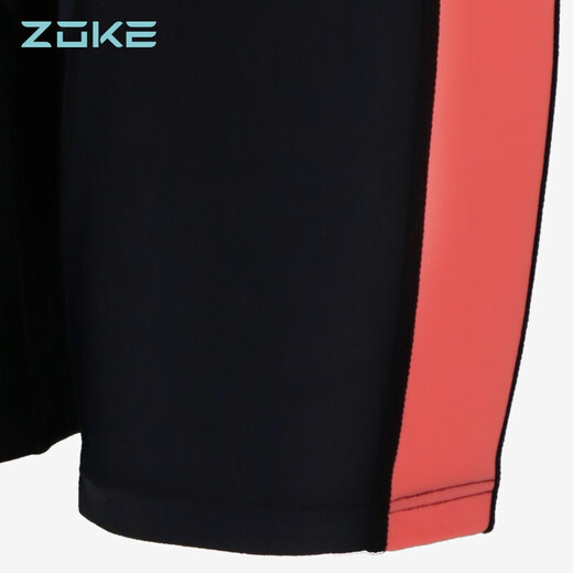 Zoke (Zoke) Children's Swimsuit, the male and female children's flat -sleeved short -sleeved swimsuit 115604419 black/fluorescent red 12
