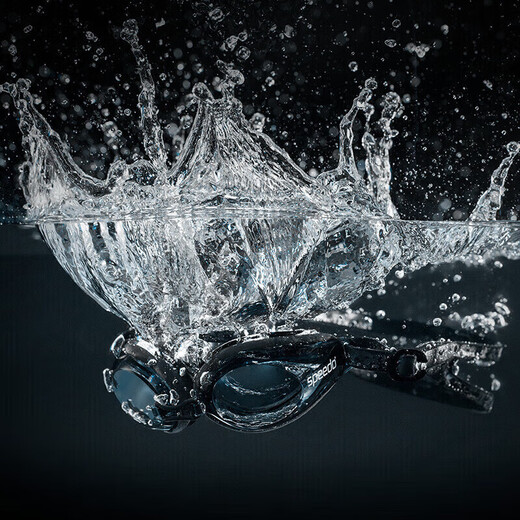 Speedo Edge Seiko swimming goggles high-definition waterproof and anti-fog swimming goggles swimming training equipment for men and women, black/transparent