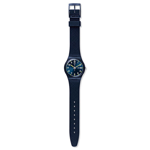 Swatch Swiss watch Gentleman Blue 2.0 Double Calendar Graduation Gift Quartz Men's and Women's Watch Exam Table SO28N702