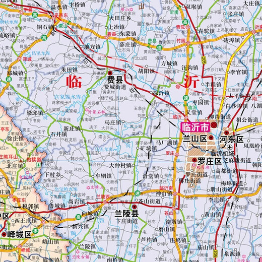 
Shandong Map HD paper version 2025 administrative region traffic topographic map 1068*749 mm