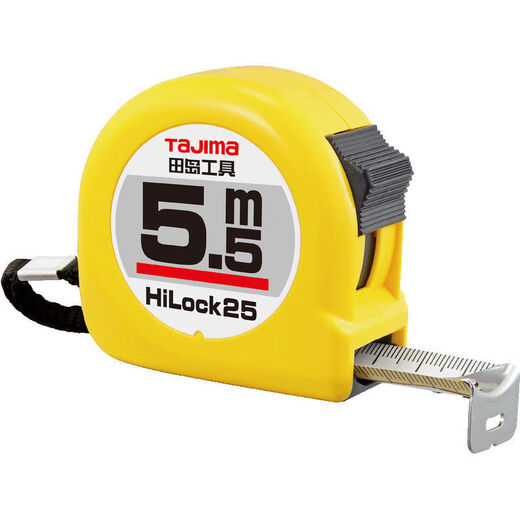 Tajima (TAJIMA) Tajima tape measure 55 meters 5 meters 35 meters 75 meters 10 meters high-precision super wear-resistant double-sided scale woodworking tape measure 5 points 5 meters 25 white reverse yellow thickened one pack
