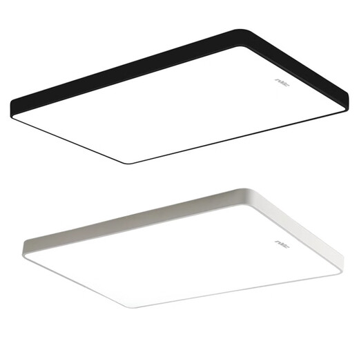 NVC Lighting 2024 New Full Spectrum Eye Protection LED Ceiling Lamp Living Room Lamp Rectangular Modern Simple Bedroom Local White 50*50 Full Spectrum Three Colors 45W
