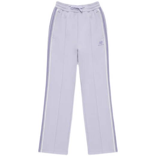 NEW BALANCE/NB embroidered jacket contrasting edge strip straight knitted women's sports trousers casual suit 6LD12122-IV XS